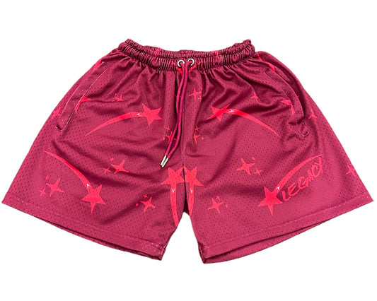 Pink Shooting Star Mesh Shorts